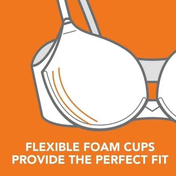 Warners Blissful Benefits Underarm-Smoothing Bra Nude 40C NWT - Picture 5 of 6